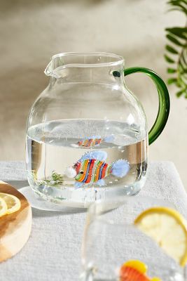 Fish Glass Pitcher
