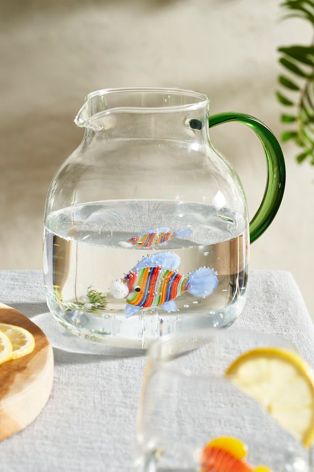 Fish Glass Pitcher
