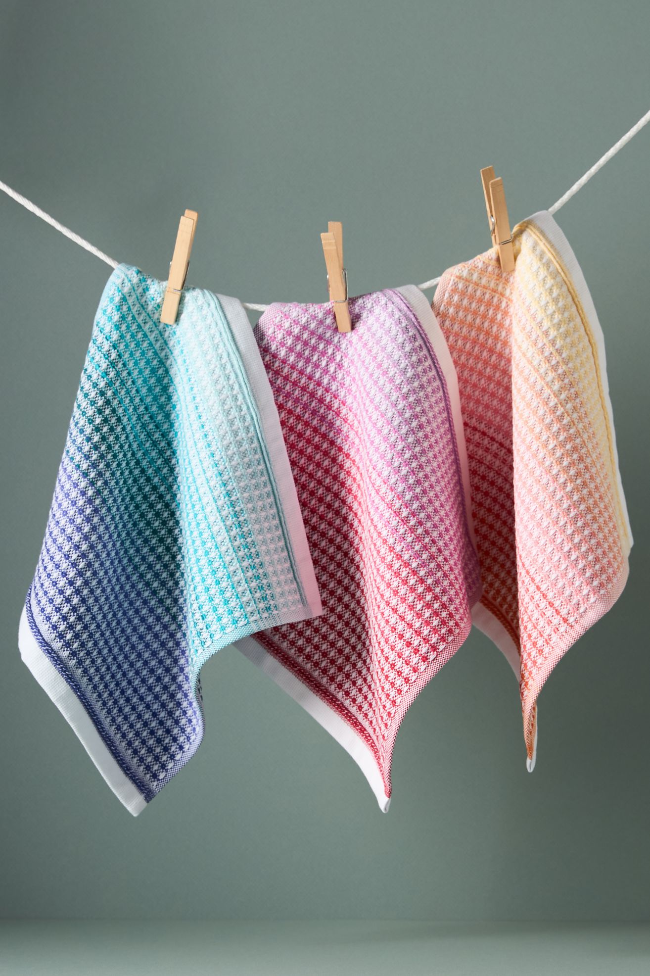 Lillian Cotton Dishcloths, Set of 6 - Multi, Standard, Set Of 6