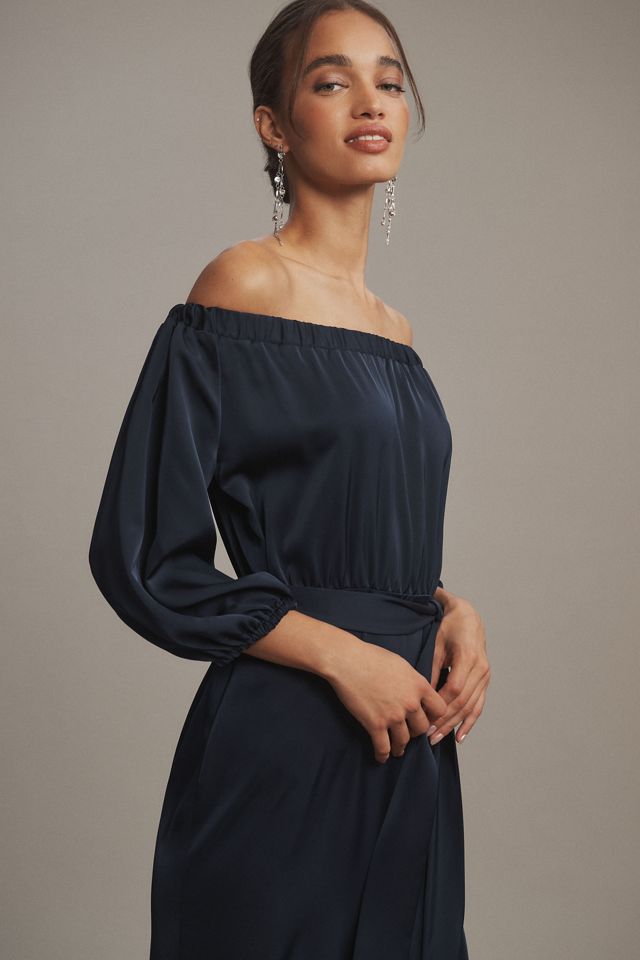 Sachin & Babi Kai Off-The-Shoulder Long-Sleeve Maxi Dress #2