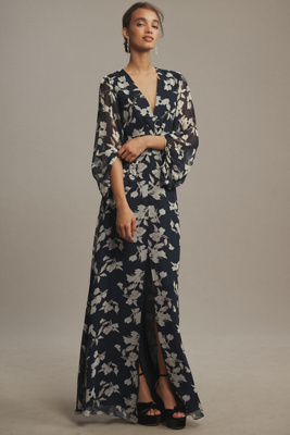 Sachin & Babi Jenny Gown In Blue