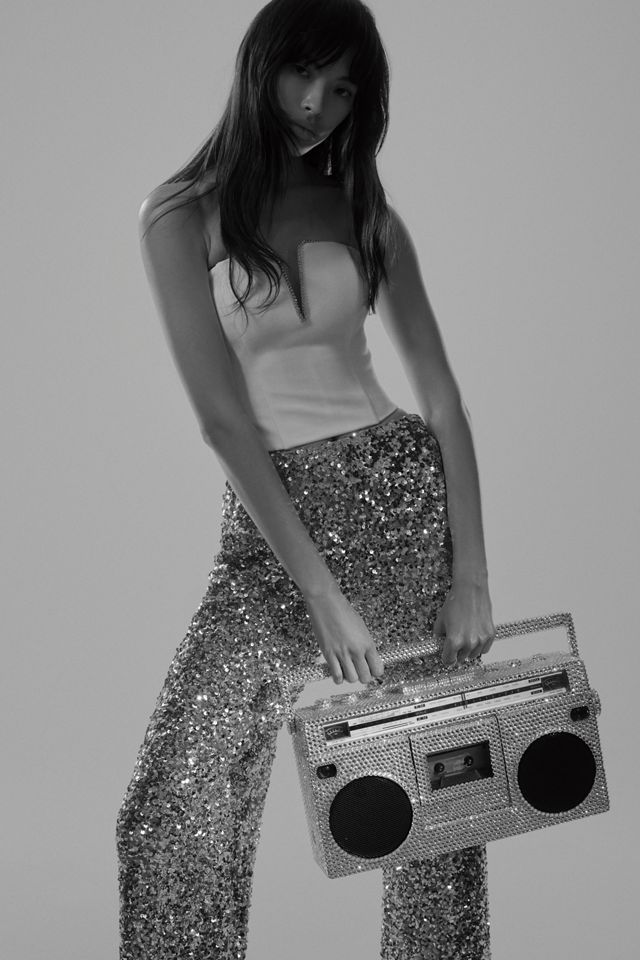 Sachin & Babi Alli Stretch Sequin Trouser Pants #2