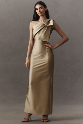 Sachin & Babi Bonnie One-shoulder Maxi Dress In Beige