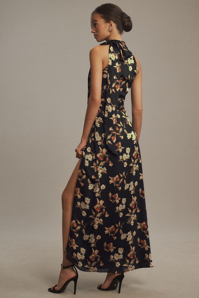Sachin & Babi Kayla Halter A-Line Maxi Dress #1