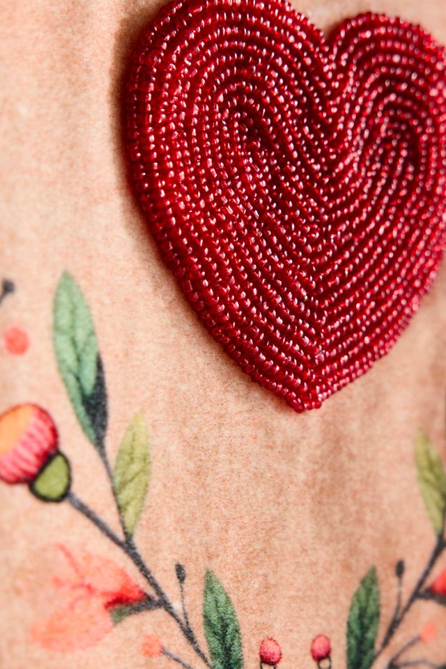 Pink Heart Velvet Banner #3