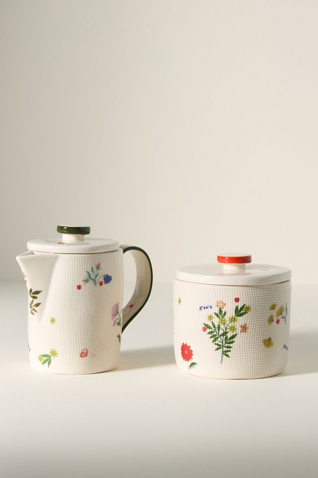 Annie Stoneware Sugar Bowl #1