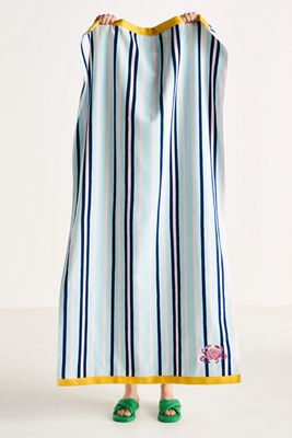 Madison Embroidered Cotton Beach Towel