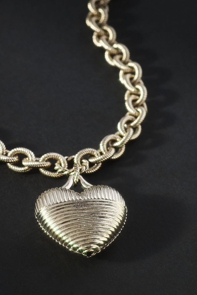 Elizabeth Cole Emory Heart Pendant Necklace #1