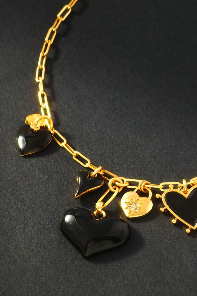 Elizabeth Cole Mercedes Charm Necklace #1