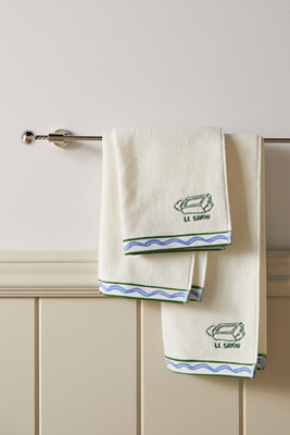 Minnie Cotton Embroidered Icon Hand Towel