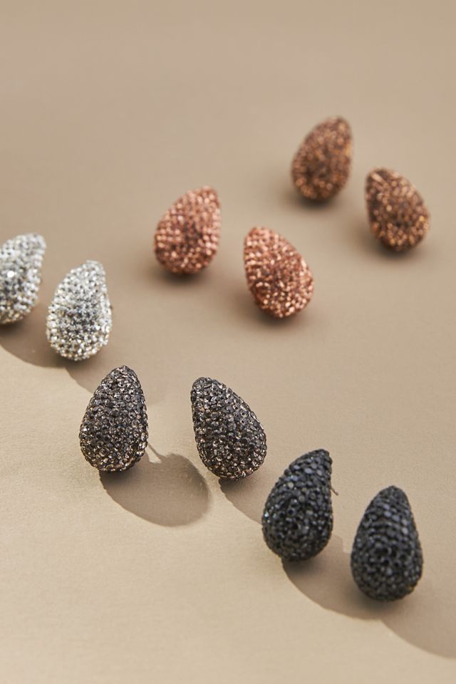 The Petra Drop Earrings: Pavé Edition #1