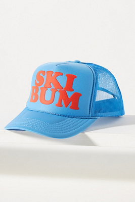 Ascot + Hart Ski Bum Trucker Hat In Blue