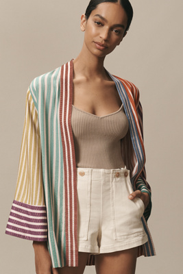 Conditions Apply Kellina Stripe Robe In Multicolor