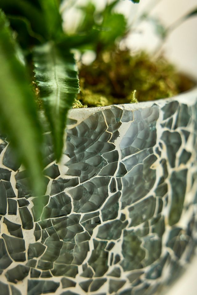Glass Mosaic Taper Planter #2