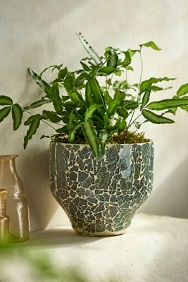 Glass Mosaic Taper Planter