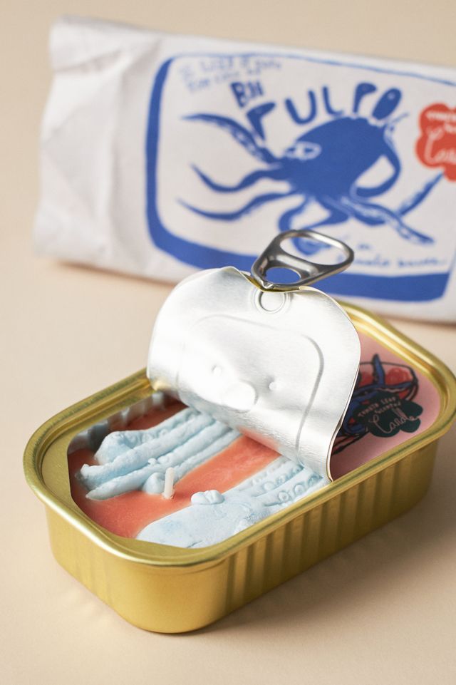 The Original Tinned Fish Candle by Tinned Candle Pulpo in Tomato Sauce Candle #2