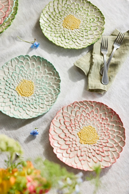 Terrain Painted Flower Side Plate