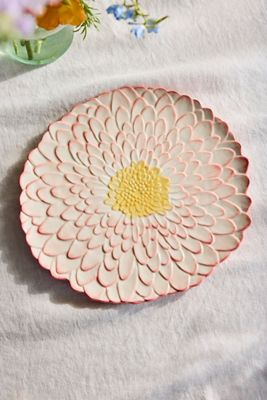 Painted Flower Serving Platter