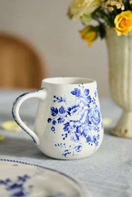 Botanical Transferware Mug
