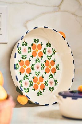 Valencia Stoneware Pie Dish