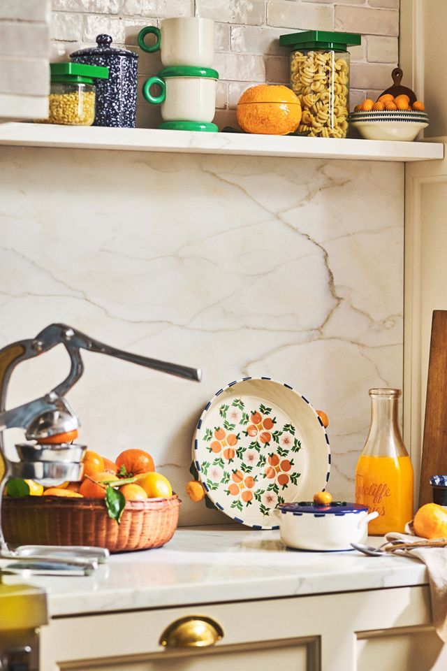 Valencia Stoneware Pie Dish #1