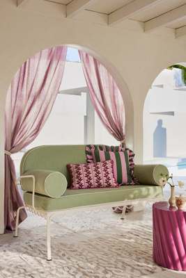 Business & Pleasure The Al Fresco Love Seat Cushion Slipcover Set