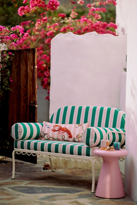 Business & Pleasure The Al Fresco Love Seat Cushion Slipcover Set