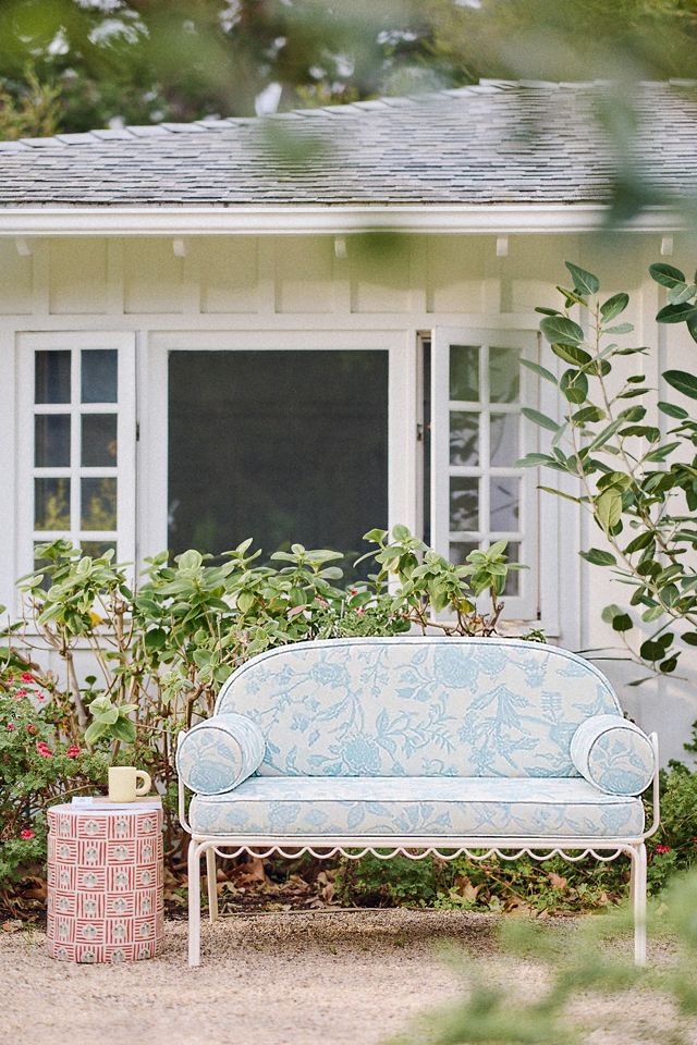 Business & Pleasure Co. The Al Fresco Love Seat Cushion Slipcover Set #1
