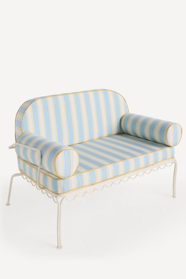 Business & Pleasure Co. The Al Fresco Love Seat Cushion Slipcover Set #1