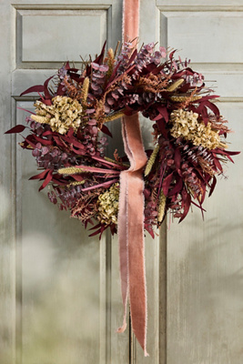 TERRAIN DRIED BURGUNDY BLUSH WREATH