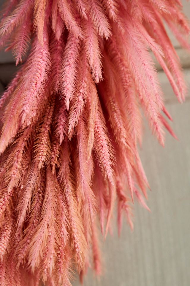 Preserved Silk Grass Heart Wreath #1