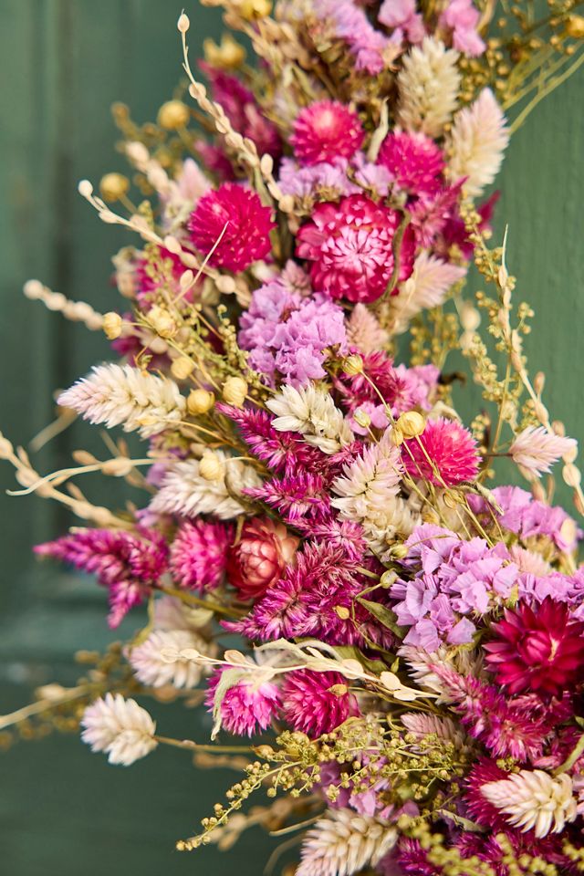 Fernwood Flower Farm Dried Wreath, Berry Hues #1