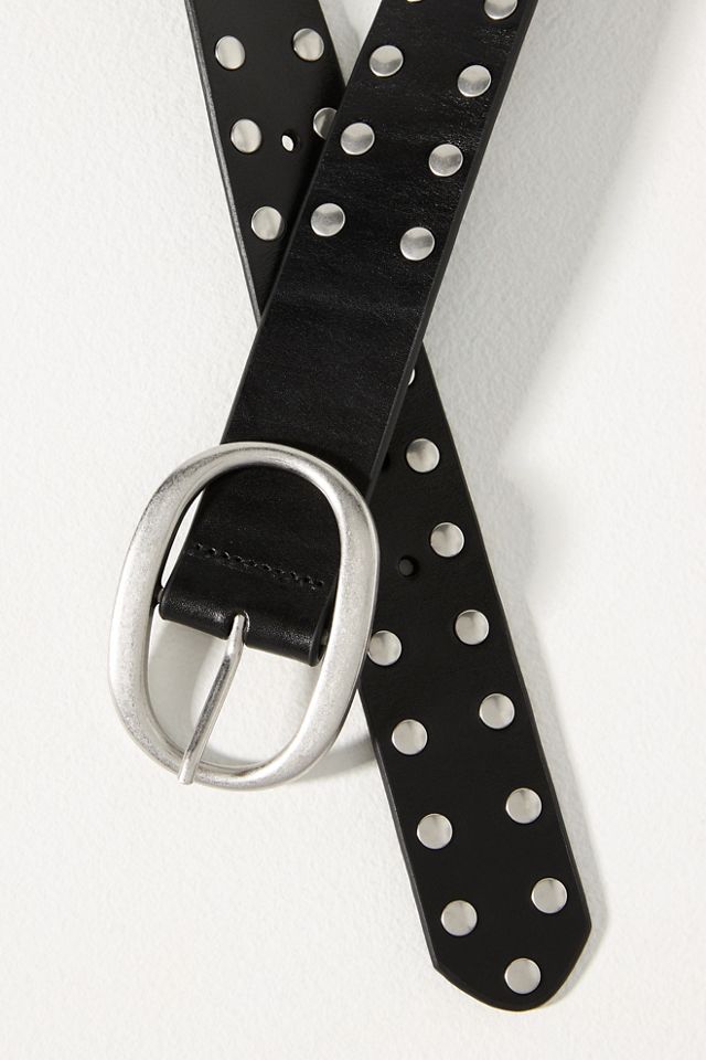 Anthropologie Studded Oval Buckle Belt Size L NEW Studded Oval Buckle Belt | Anthropologie main image 4