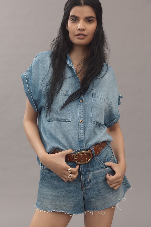 Studded Oval Buckle Belt #1