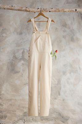 UTILITY CANVAS OVERALLS, NATURAL 