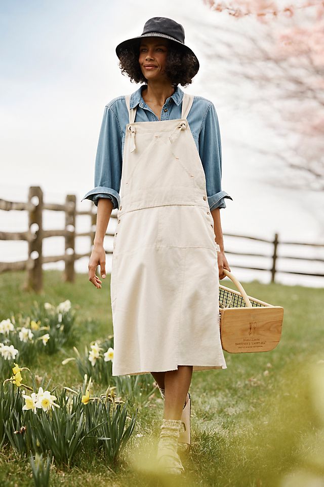 overalls dress Denim Overall Utility gets a bold upgrade Everette overall dress-final sale