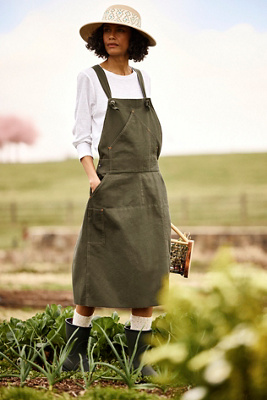 Overall Dress, Olive