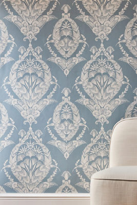 Anthropologie Arlie Botanical Damask Wallpaper