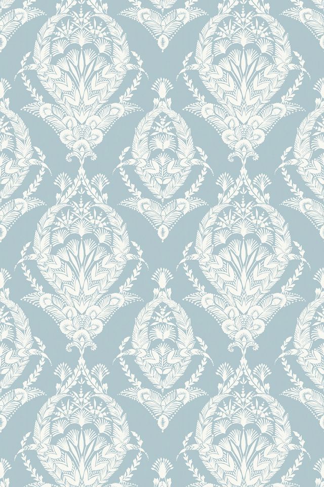 Arlie Botanical Damask Floral Wallpaper #1