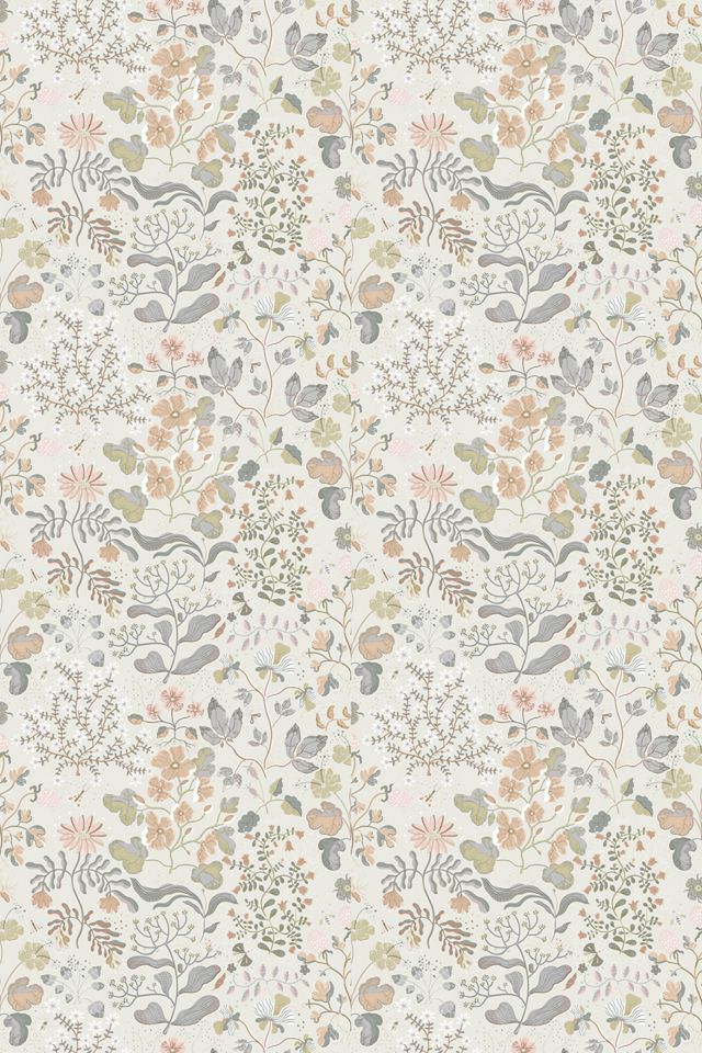 Groh Neutral Floral Wallpaper #1