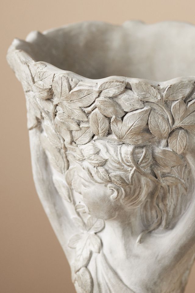 Daphne Cement Bust Pot #2