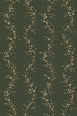 Chris Loves Julia Posy Spruce Floral Peel-and Stick Wallpaper
