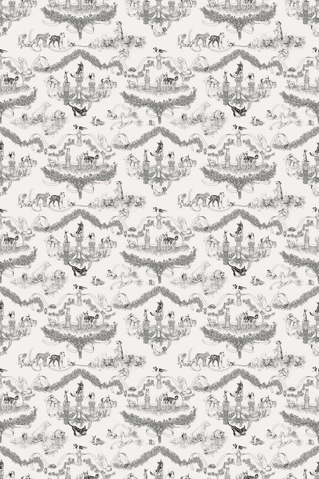 Rachel Antonoff Worst in Show Peel-and-Stick Toile Wallpaper #1