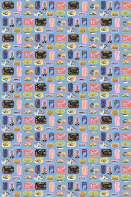 Anthropologie Rachel Antonoff Sardine Tins Peel-and-stick Wallpaper
