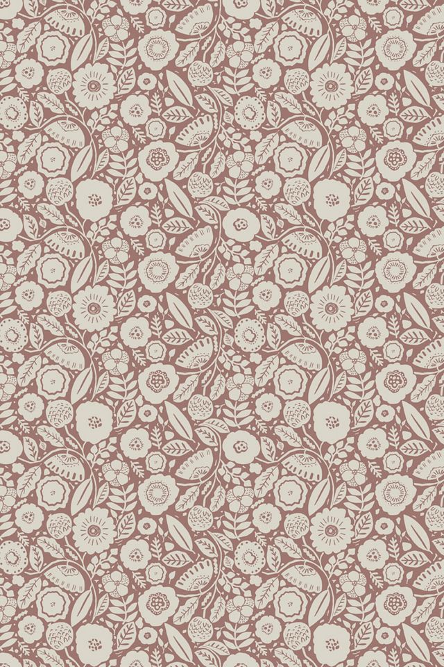 Camille Blossom Vintage Rose Floral Wallpaper #1