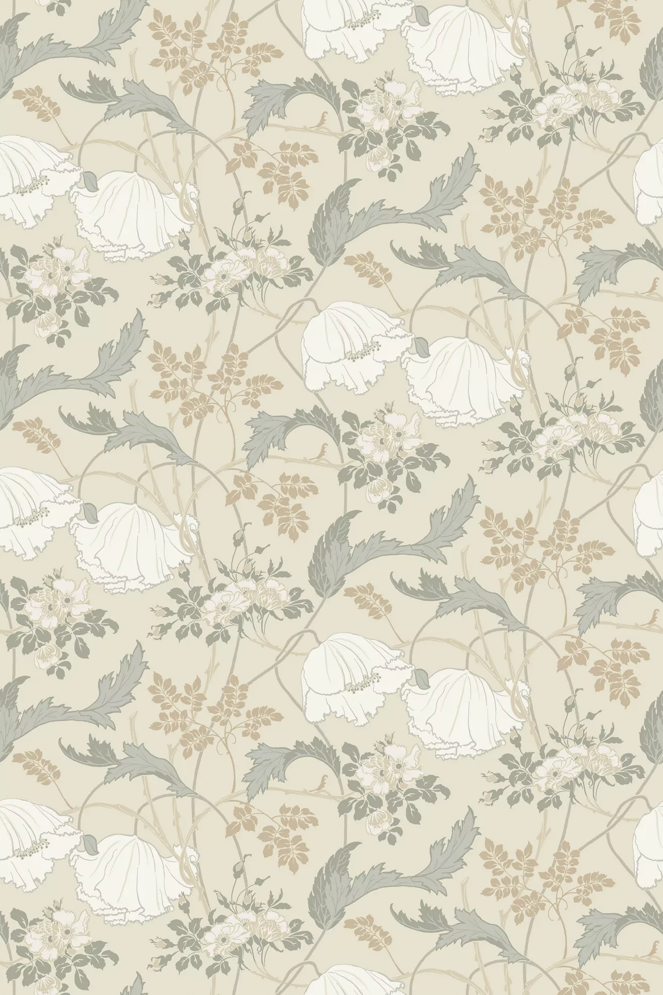 Magnolia Home Gwendolyn Peel-and-Stick Floral Wallpaper