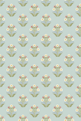 Anthropologie Sophie Floral Medallion Wallpaper
