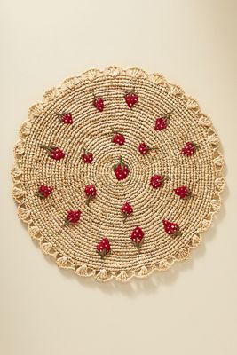 Handwoven Scattered Fruit Placemat