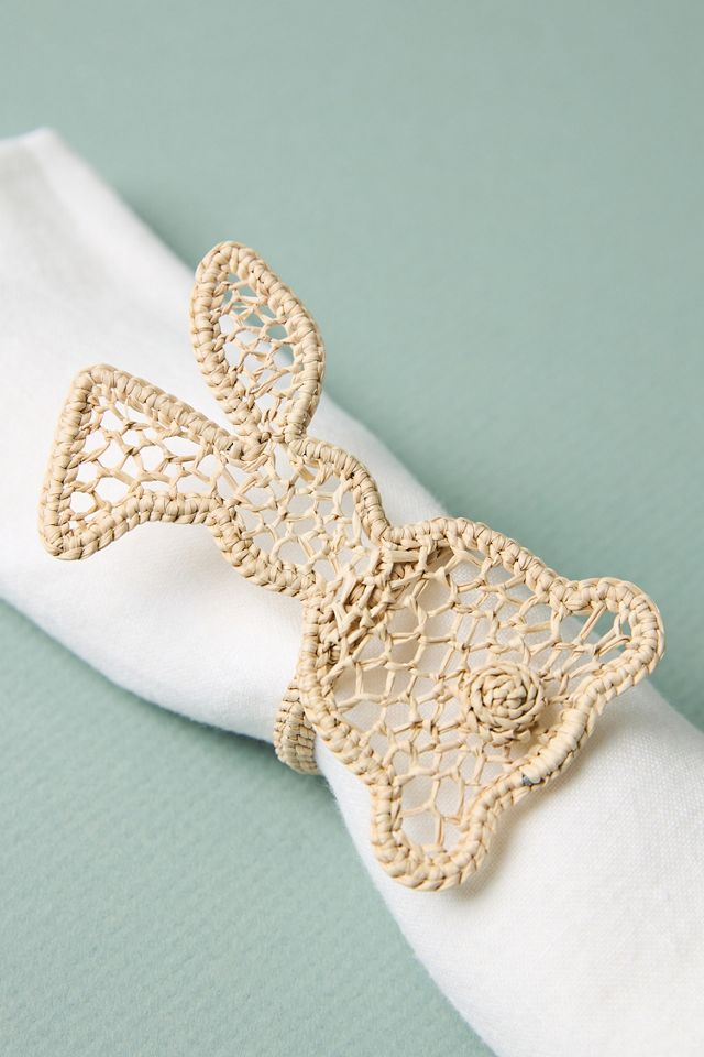 Handwoven Spring Napkin Rings, Set of 4 #2
