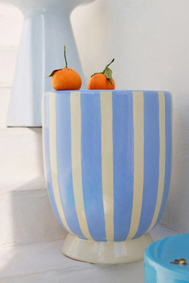 Darby Ceramic Side Table - Light Blue